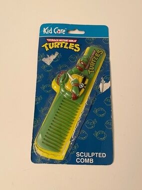 VTG 1992 TMNT Kid Care Raphael Sculpted Comb NIP⁠